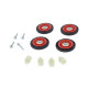 Roulette tambour complet 4pcs pour seche-linge Electrolux 405540201