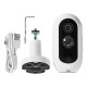 Camera exterieure smartlife wifi ip65 angle 130° Nedis WIFICBO30WT