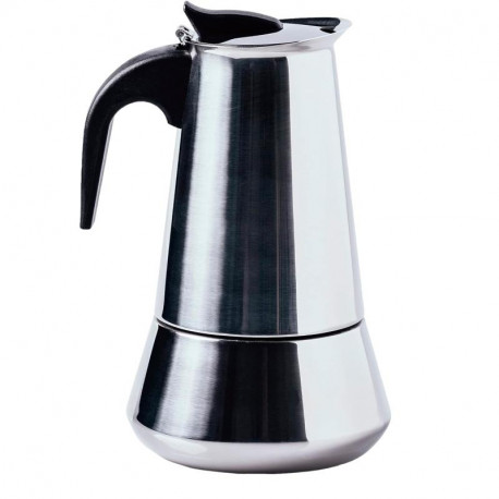 Cafetiere italienne 10 tasses inox 10/18 Lacor LA62031