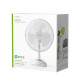 Ventilateur de table blanc diametre 30 cm Nedis FNTB10CWT30