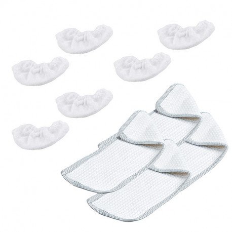 Kit serpillieres + bonnettes pour nettoyeur vapeur Polti ASWD570160
