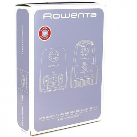 Sacs pour aspirateur papier centrale vapeur Rowenta ZR480