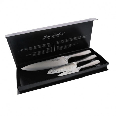 Coffret 3 couteaux cuisine Jean Dubost JD4025