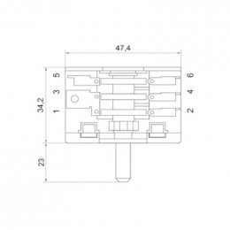 Commutateur de 0 + 3 step 430230d - cuisson pour cuisiniere Far 10003055