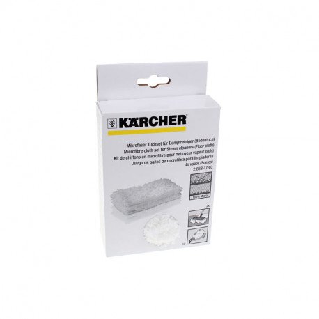 Jeu de lingettes steam + clean nettoyeur vapeur Karcher 2.863-173.0