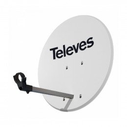 Parabole alu 63cm blanche 63x57 cm Televes 793002