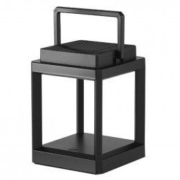 Lampe deco nomade noire pour interieur et exterieur Mbg 23861002