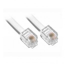 Cordon rj11 adsl 2m blanc longueur 2m - gaine plate Itc 3902