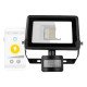 Projecteur smartlife noir avec detecteur wifi 20w ip44 Nedis WIFILOFS20FBK