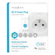 Prise intelligente smartlife wattmetre 3680 watts wifi Nedis WIFIP121EWT