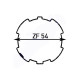 Adaptateur zf 54 roue + couronne diam 50 mm