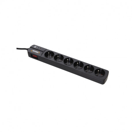 Parasurtenseur s6 noir line ii x6 prises fr Infosec 61296