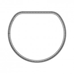 Soufflet de hublot lave-linge pour seche-linge Aeg 858136606311