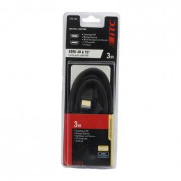 Cordon hdmi 2.0 coude lateral longueur 3m - male/male coudes Itc 307893