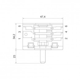 Commutateur de 0 + 3 step 430230d - cuisson pour cuisiniere Far 10003055