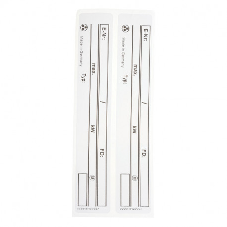 Plaque signaletique pour four table de cuisson Neff 00633848