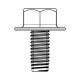 Vis 5x10 pour lave-linge Electrolux 132830701