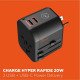 Adaptateur voyage universel + 2 usb-a et 1 usb-c Mobility Lab ML314044