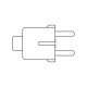 Cable d'alimentation h05v2v2-f pour four Electrolux 357081802