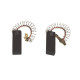 Jeu de 2 charbons moteur pour lave-linge Bosch 00154740