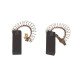 Jeu de 2 charbons moteur pour lave-linge Bosch 00154740