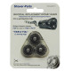 Tetes rasoir electrique lot de 3- hq9 Shaver Parts F
