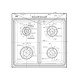 Plan de travail blanc 520x594m pour cuisiniere Electrolux 14002441603