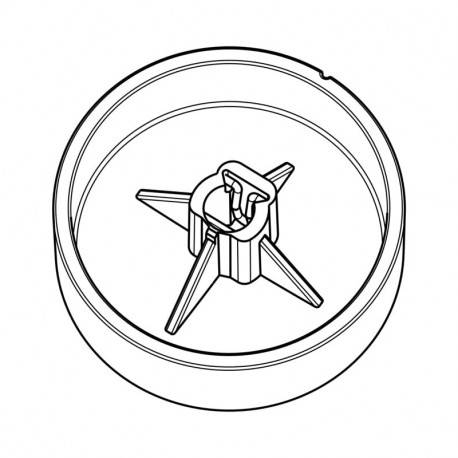 Bouton de thermostatat imprime pour refrigerateur Electrolux 265108614