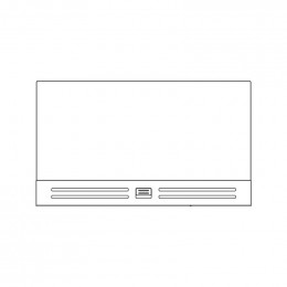 Grille de ventilation neutre pour refrigerateur Electrolux 265112934