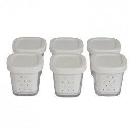 Pots a yaourt pour yaourtiere couvercle blanc Seb XF1001E1